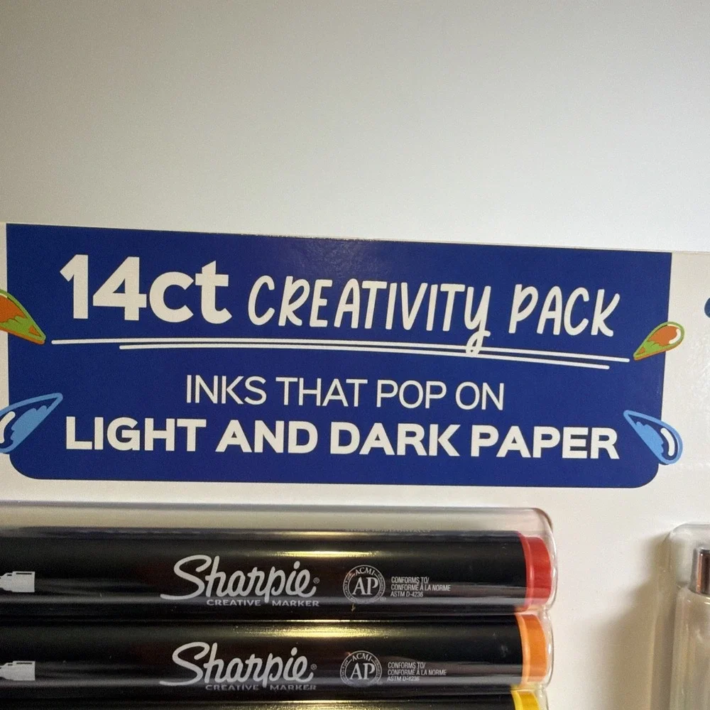 Sharpie Creative Markers 14 Ct Creativity Pack Plus Paper Mate InkJoy Gel Pens